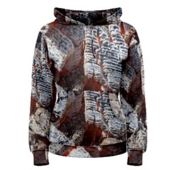 Wooden Hot Ashes Pattern Women s Pullover Hoodie