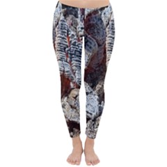 Wooden Hot Ashes Pattern Classic Winter Leggings