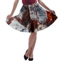 Wooden Hot Ashes Pattern A-line Skater Skirt View1