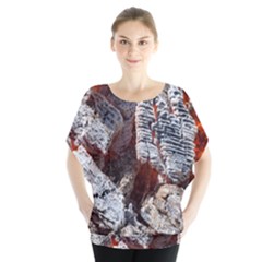 Wooden Hot Ashes Pattern Blouse