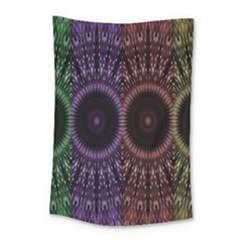 Digital Colored Ornament Computer Graphic Small Tapestry by Simbadda