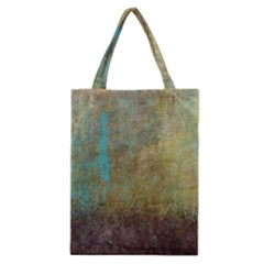 Aqua Textured Abstract Classic Tote Bag by digitaldivadesigns