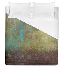 Aqua Textured Abstract Duvet Cover (queen Size) by digitaldivadesigns