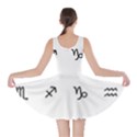 Set Of Black Web Dings On White Background Abstract Symbols Skater Dress View2