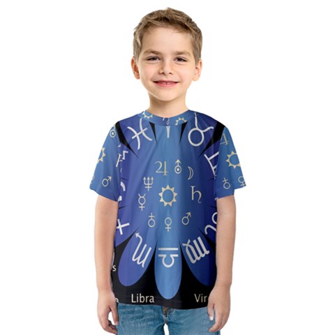 Astrology Birth Signs Chart Kids  Sport Mesh Tee by Amaryn4rt