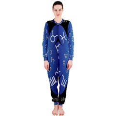 Astrology Birth Signs Chart Onepiece Jumpsuit (ladies)  by Amaryn4rt