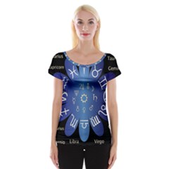 Astrology Birth Signs Chart Women s Cap Sleeve Top by Amaryn4rt