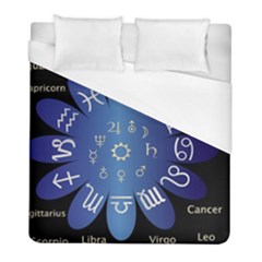 Astrology Birth Signs Chart Duvet Cover (full/ Double Size) by Amaryn4rt