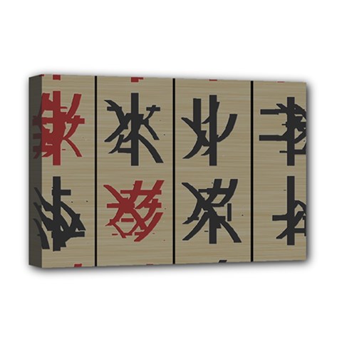 Ancient Chinese Secrets Characters Deluxe Canvas 18  X 12   by Amaryn4rt