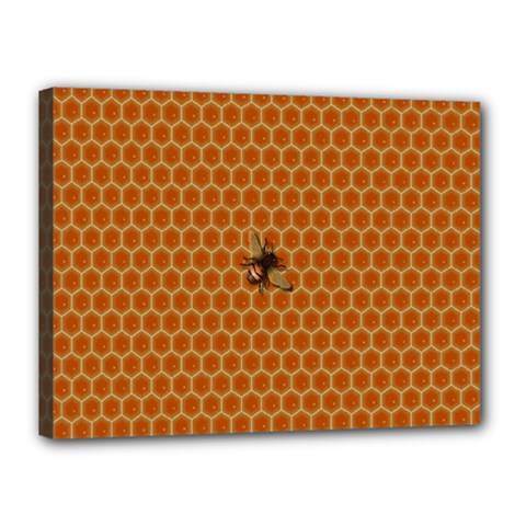 The Lonely Bee Canvas 16  X 12  by Amaryn4rt