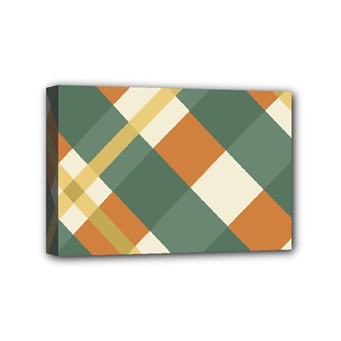 Autumn Plaid Mini Canvas 6  X 4 