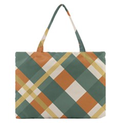 Autumn Plaid Medium Zipper Tote Bag