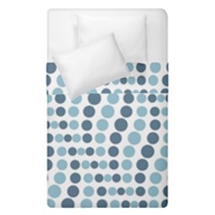 Circle Blue Grey Line Waves Duvet Cover Double Side (single Size)