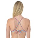 Colorful Floral Seamless Red Blue Green Pink Reversible Tri Bikini Top View2