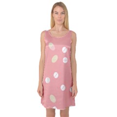 Drug Pink Sleeveless Satin Nightdress