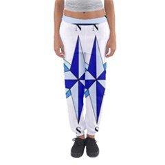 Compass Blue Star Women s Jogger Sweatpants by Alisyart