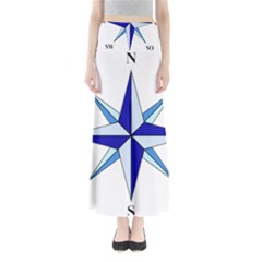 Compass Blue Star Maxi Skirts by Alisyart