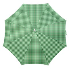 Green Tablecloth Plaid Line Straight Umbrellas