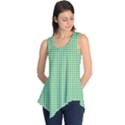 Green Tablecloth Plaid Line Sleeveless Tunic View1