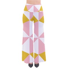 Learning Connection Circle Triangle Pink White Orange Pants by Alisyart