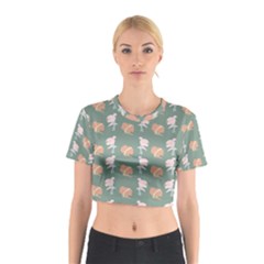 Lifestyle Repeat Girl Woman Female Cotton Crop Top by Alisyart