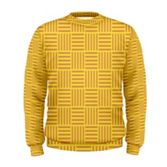 Plaid Line Orange Yellow Men s Sweatshirt by Alisyart