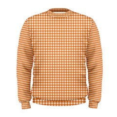 Orange Tablecloth Plaid Line Men s Sweatshirt