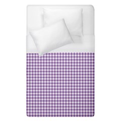 Purple Tablecloth Plaid Line Duvet Cover (single Size)