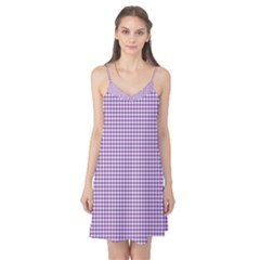 Purple Tablecloth Plaid Line Camis Nightgown by Alisyart