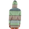 Modern Texture Blue Green Red Grey Chevron Wave Line Women s Long Sleeve Hooded T-shirt View2