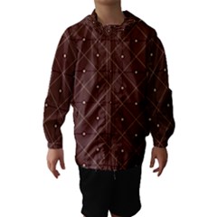 Coloured Line Squares Plaid Triangle Brown Line Chevron Hooded Wind Breaker (kids) by Alisyart