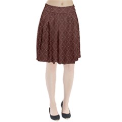 Coloured Line Squares Plaid Triangle Brown Line Chevron Pleated Skirt