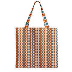 Sunflower Orange Gold Blue Floral Zipper Grocery Tote Bag by Alisyart
