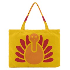 Animals Bird Pet Turkey Red Orange Yellow Medium Zipper Tote Bag by Alisyart