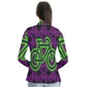 Bike Graphic Neon Colors Pink Purple Green Bicycle Light Cardigans View2