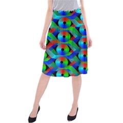Bee Hive Color Disks Midi Beach Skirt by Amaryn4rt