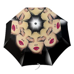 Girl Folding Umbrellas by Valentinaart