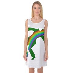 St. Patricks Sleeveless Satin Nightdress