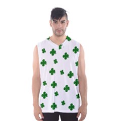 St  Patrick s Clover Pattern Men s Basketball Tank Top by Valentinaart