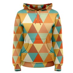 Triangles Pattern  Women s Pullover Hoodie by TastefulDesigns