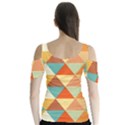 Triangles Pattern  Butterfly Sleeve Cutout Tee  View2