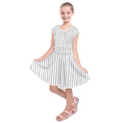 Hand Drawn Lines Pattern Kids  Short Sleeve Dress by TastefulDesigns