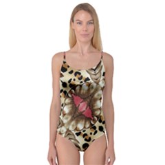 Animal Tissue And Flowers Camisole Leotard  by Amaryn4rt