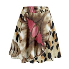 Animal Tissue And Flowers High Waist Skirt by Amaryn4rt