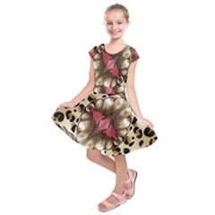 Animal Tissue And Flowers Kids  Short Sleeve Dress by Amaryn4rt