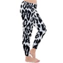 Black And White Leopard Skin Classic Winter Leggings View3