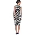 Black And White Leopard Skin Classic Sleeveless Midi Dress View2