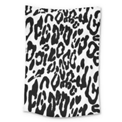 Black And White Leopard Skin Large Tapestry by Amaryn4rt