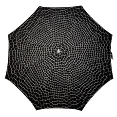 Black White Crocodile Background Straight Umbrellas by Amaryn4rt