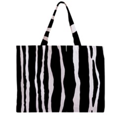 Zebra Background Pattern Zipper Mini Tote Bag by Amaryn4rt